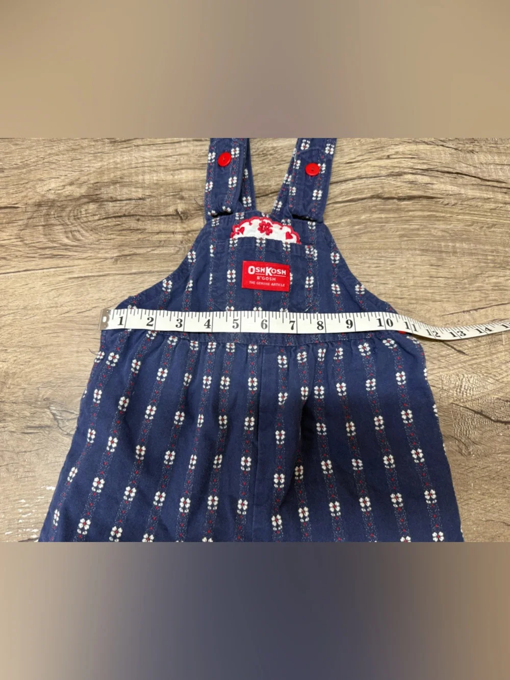 Vintage OshKosh B'gosh Sz 24m‎ Floral Overalls